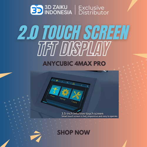 Original Anycubic 4MAX Pro 2.0 Touch Screen TFT Display